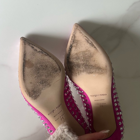 Sergio Rossi hot pink pump in pristine condition - Picture 4 of 6